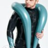 Latex sexy Catsuit Male Inflatable Coat Rubber thickness 0.4mm