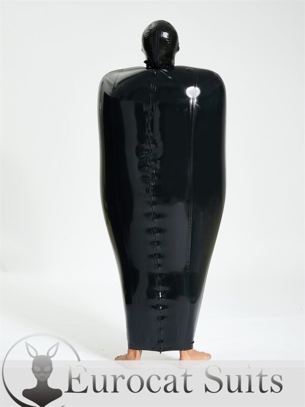 Latex Sexy Inflatable outer and inner color both are Black 0.4mm