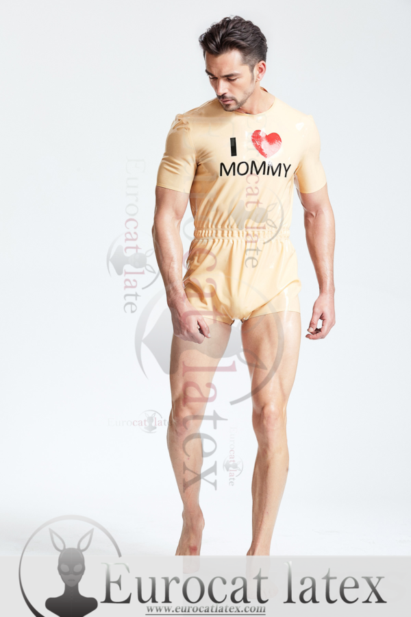 Male 'Mommy's Boy' Neck Entry Sleepsuit handmade