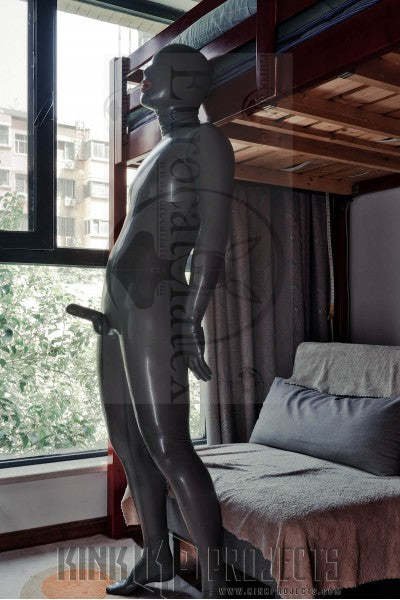 eurocat latex Male Standard 'Gimp' Fully-Enclosed Catsuit with Penis & Anal Sheaths