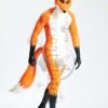 eurocatlatex Male 'Fox Trotter' Shoulder-Zipper Catsuit With Inflatable Tail