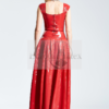 U-Neck Ballerina-Length Party Dress