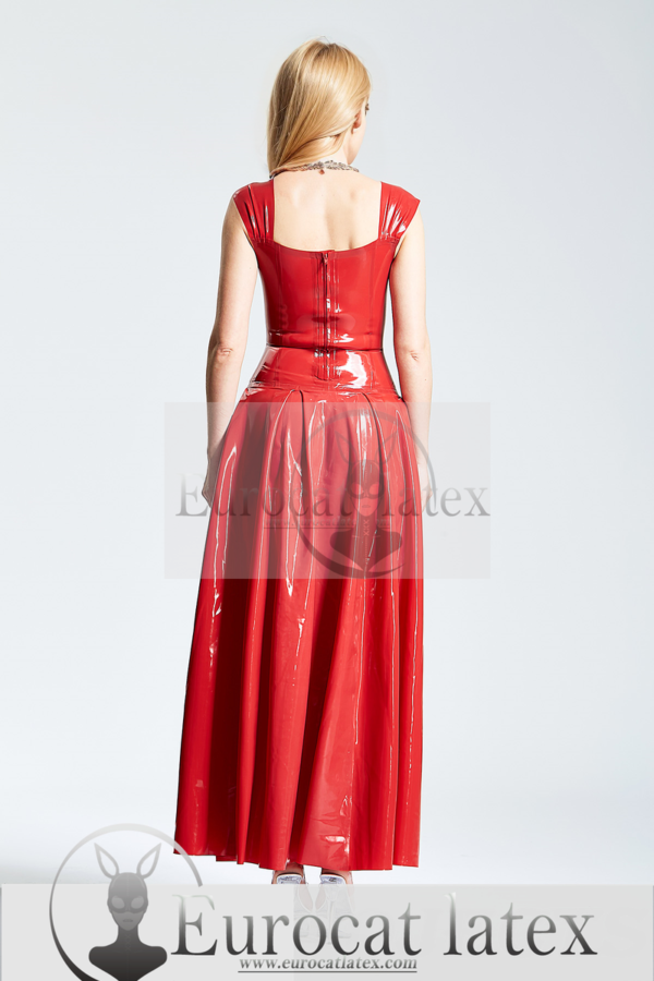 U-Neck Ballerina-Length Party Dress