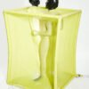 eurocat Male Latex hood fetish wear vacuum cube Rubber Mask Eyes Club Cosplay Grass Green
