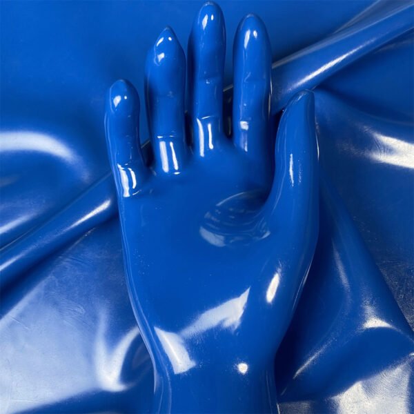 Royal Blue Classic Short Molded Latex Gloves