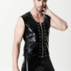 Male 'Eyelets' Zip & Lace Vest