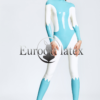 latex handmade Blue Arrow Catsuit