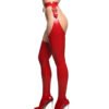 latex handmade Stockings Evie Red