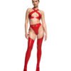 latex handmade Stockings Evie Red