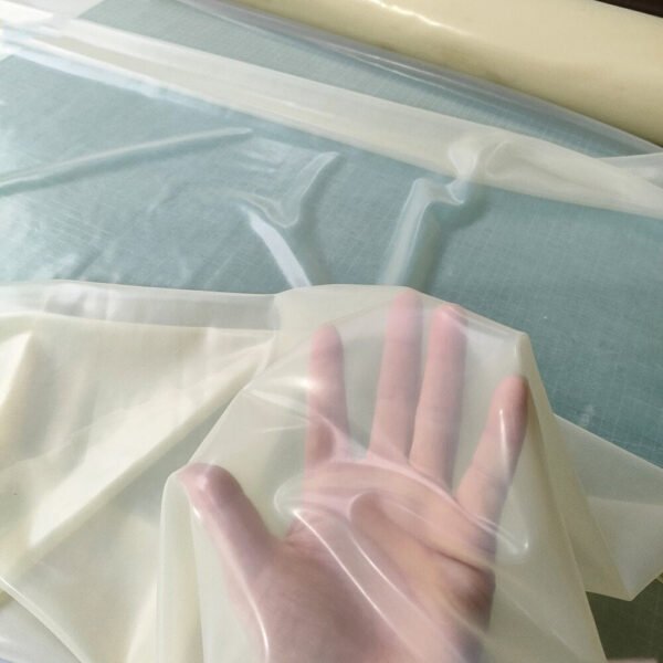 100X120CM Latex Rubber Sheet Elastic Smooth Waterproof Fabric for Dress Costume Essential Oil Mattress Sexy Lingerie Bed Cover
