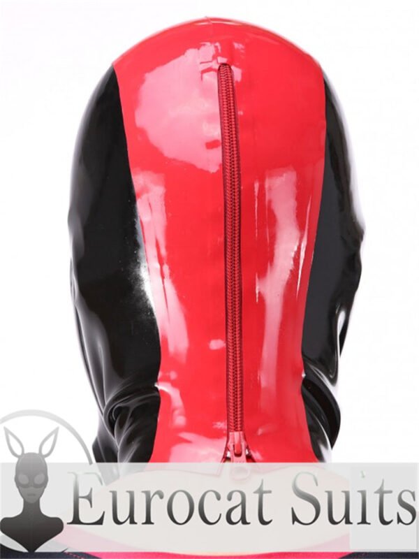 eurocat Male Latex Hood Rubber Fetish Wear Cosplay catsuits GASMASK