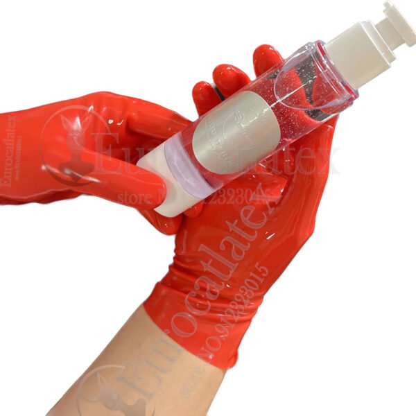 fetish gloves Short, Stretchy and Body Safe rubber Gloves chlorined 0.4mm