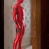 eurocat latex Male Red Ninjia rubber Catsuit