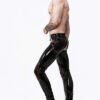 eurocat latex eurocatlatexMale Zip-Pocketed Jeans With Padded Kneesrubber design