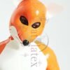 eurocatlatex Male 'Fox Trotter' Shoulder-Zipper Catsuit With Inflatable Tail