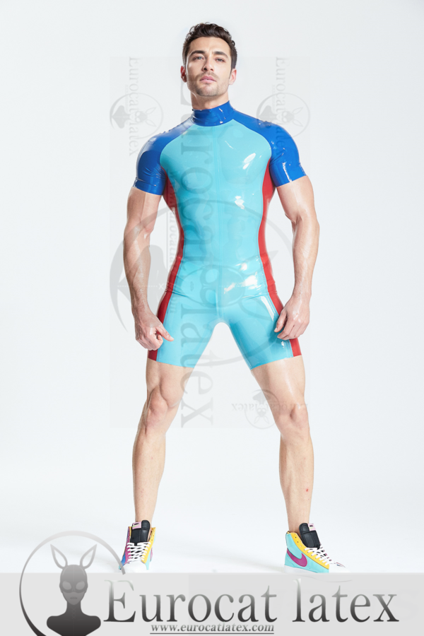 eurocat latex Male Tricolor Short-Sleeved Surfsuit