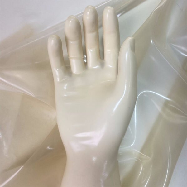 Translucent Natural Classic Short Molded Latex Gloves