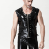 Male 'Eyelets' Zip & Lace Vest