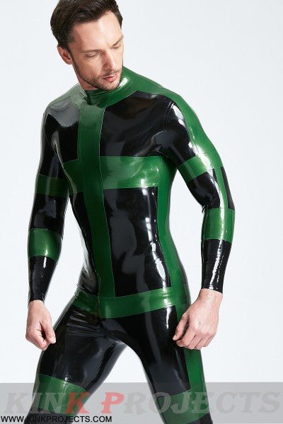eurocat latex Male 'Herald' Back Zip Catsuit