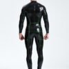 eurocat latex 'Hexagonal' Back Zip rubber Catsuit