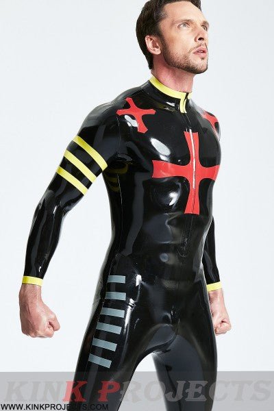 eurocat latex Male 'Crossway' Front Zip Catsuit