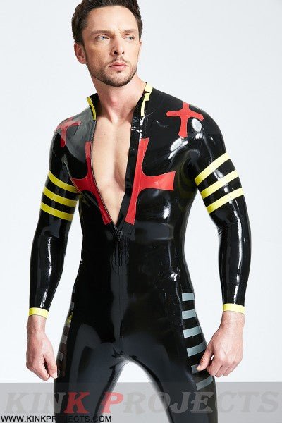 eurocat latex Male 'Crossway' Front Zip Catsuit