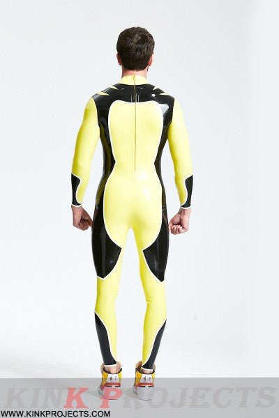 eurocat latex Male 'Galactica' Back Zip Catsuit