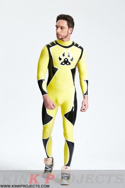 eurocat latex Male 'Galactica' Back Zip Catsuit