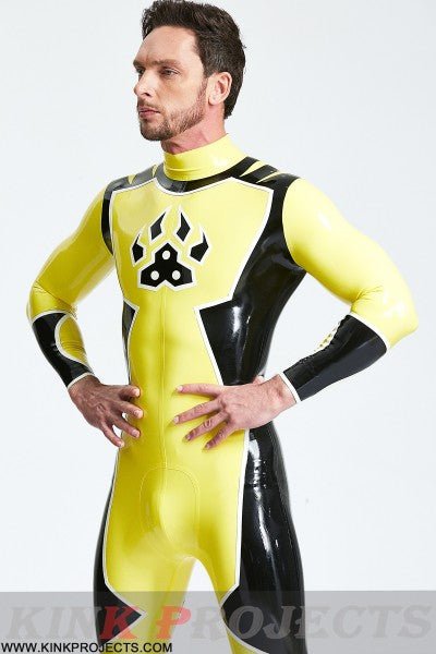 eurocat latex Male 'Galactica' Back Zip Catsuit