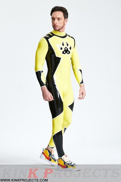 eurocat latex Male 'Galactica' Back Zip Catsuit