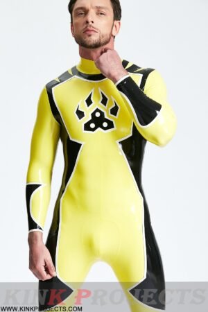 eurocat latex Male 'Galactica' Back Zip Catsuit