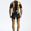 eurocat latex Male 'Blazing Gold' Back Zip Catsuit
