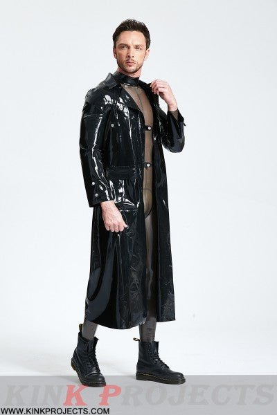 eurocat latex Male Three-quarter Length Trench Coat
