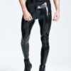 eurocat latex Male High-Waisted Leggings With Zipper