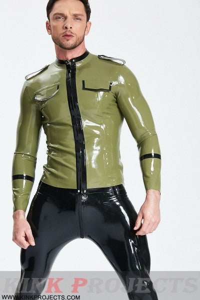 eurocat latex Male 'Military Cadet' Tunic Jacket