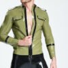 eurocat latex Male 'Military Cadet' Tunic Jacket