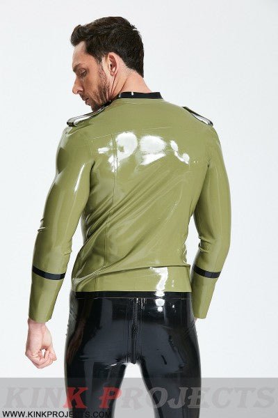 eurocat latex Male 'Military Cadet' Tunic Jacket