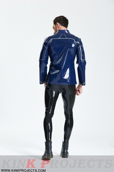 eurocat latex Male 'Debonair' Cross-over Jacket