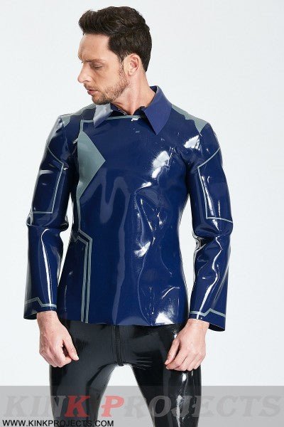 eurocat latex Male 'Debonair' Cross-over Jacket