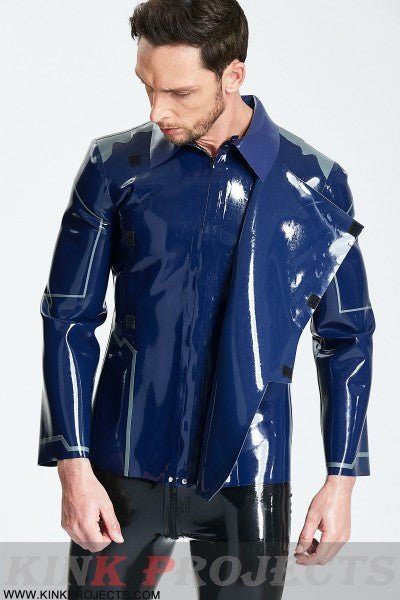 eurocat latex Male 'Debonair' Cross-over Jacket