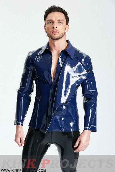 eurocat latex Male 'Debonair' Cross-over Jacket