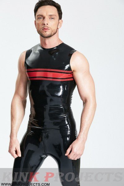 eurocat latex Male Striped Chest Tank Top