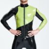 eurocat latex Male Asymmetric Long-Sleeved Tight-fitting Jacket