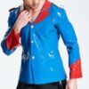 eurocat latex Male Wide-Necked Casual Lounge Jacket