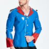 eurocat latex Male Wide-Necked Casual Lounge Jacket