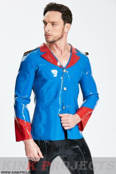 eurocat latex Male Wide-Necked Casual Lounge Jacket