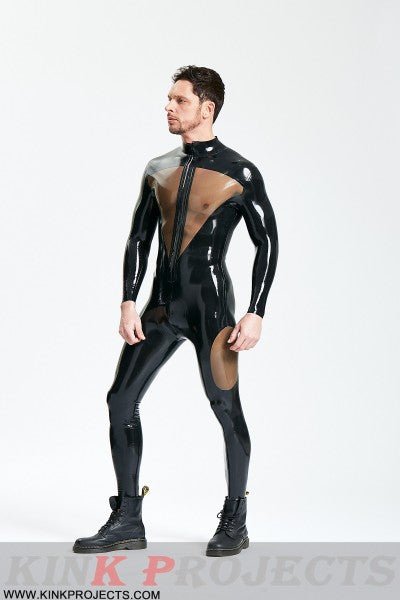 eurocat latex Male 'Dome Delusion' Front Zipper Catsuit