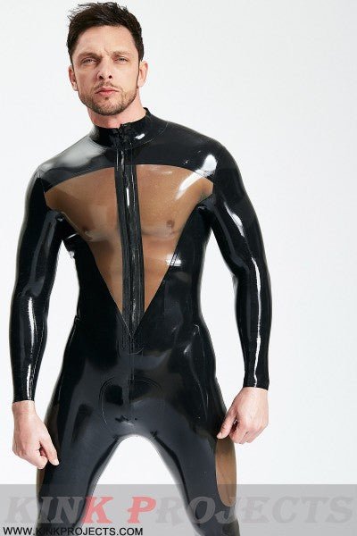 eurocat latex Male 'Dome Delusion' Front Zipper Catsuit