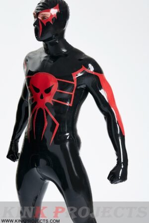 eurocat latex Male 'Scarlet Spidey' Catsuit