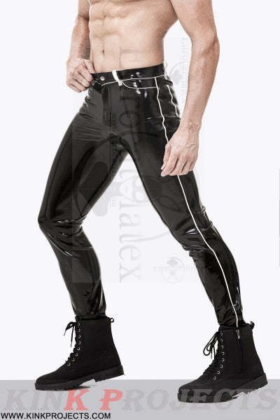 eurocat latex Male Contrasting Trim Jeans